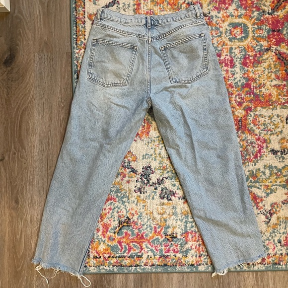Reformation Vintage High Straight Crop in Montauk - Picture 3 of 8